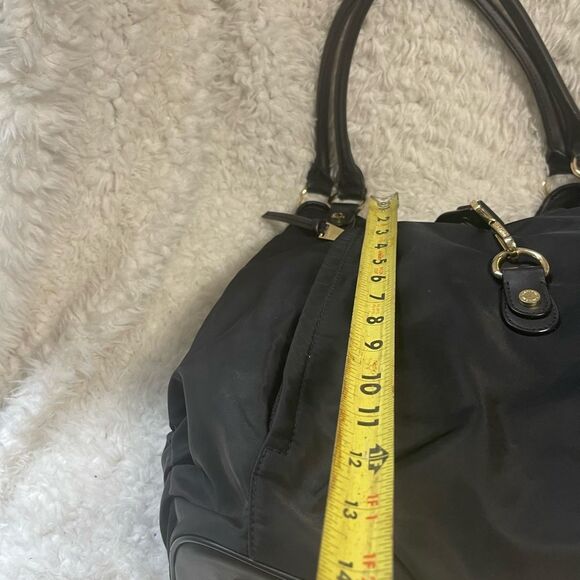 Calvin Klein Black Nylon large shoulder bag with gold tone hardwares. - Picture 8 of 12